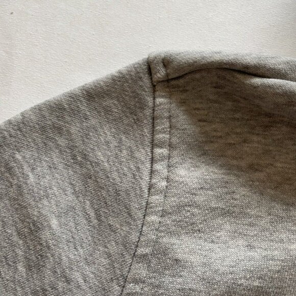 Adidas Gray Cropped Hoodie Sweatshirt Size Small - Picture 4 of 6